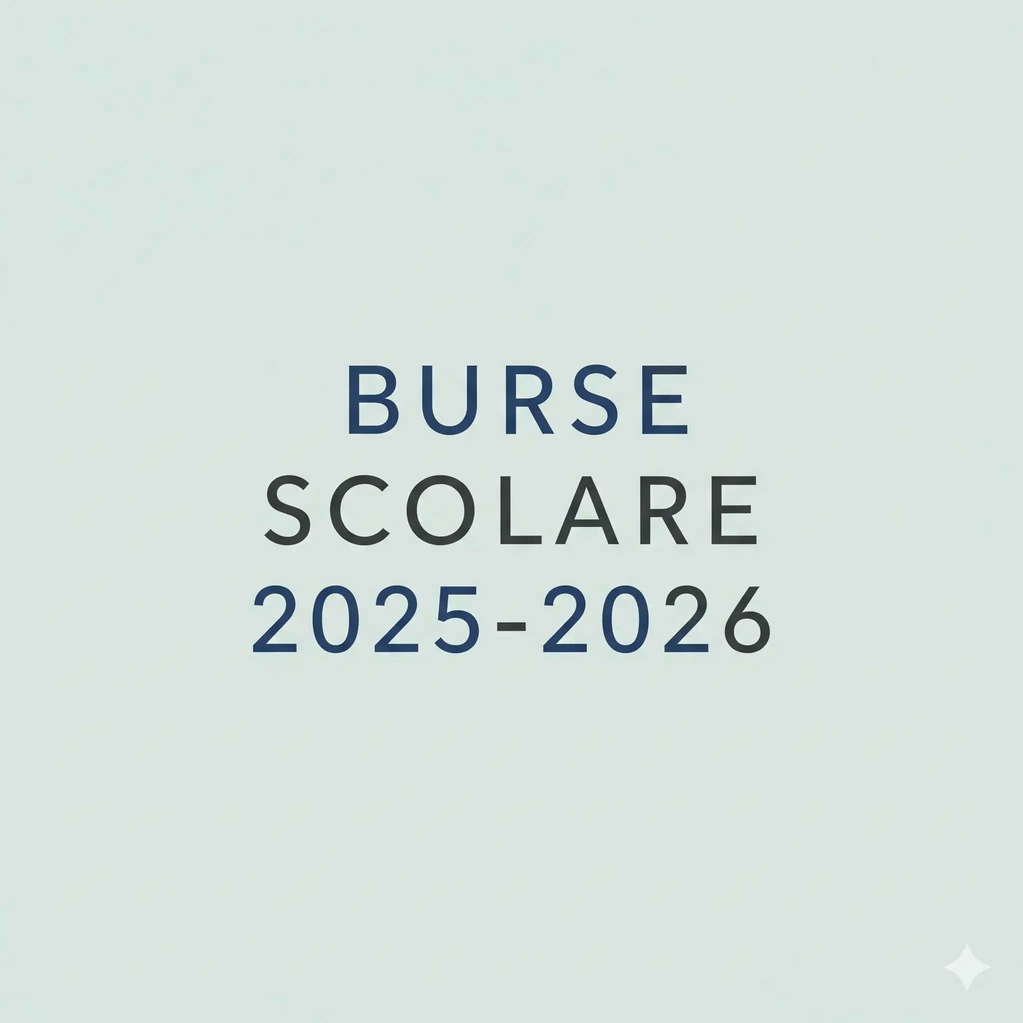 burse scolare 2025-2026